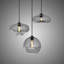 Luminaires suspendus en grappe 3 lumières rétro avec 3 formes différentes de lustres