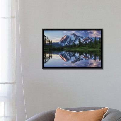 Reproduction d’art sur toile tendue shuksan photgraphic à fixation de soleil