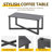 2-Piece Wicker Patio Conversation Set With Cushions & Coffee Table-1752624637