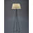 Lola Floor Lamp - E26 Base - Gold Finish - Ivory White Shade-73880930-70567239