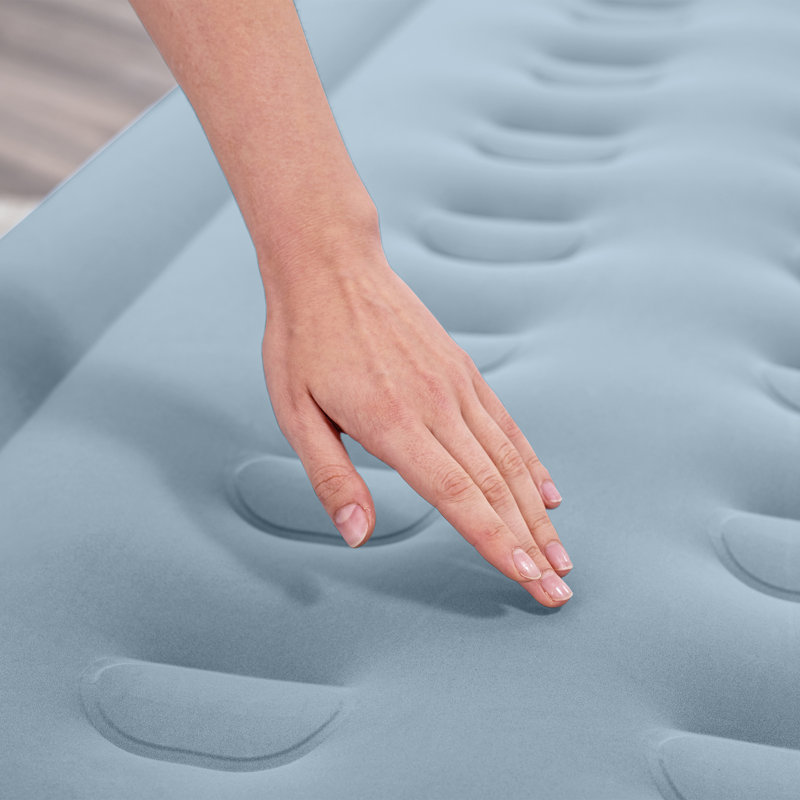 Coleman: SupportRest Plus: 16" Airbed - Handheld A/C Pump, Double-High Inflatable Mattress, Storage Bag, Water-Resistant PVC, Indoor-Outdoor