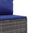 Latitude Run® 6 Piece Patio Lounge Set With Cushions Black Poly Rattan-1948621830-1948621826