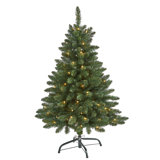 9Ft. North Carolina Spruce Artificial Christmas Tree With 750 Clear Lights And 1912 Bendable Branches