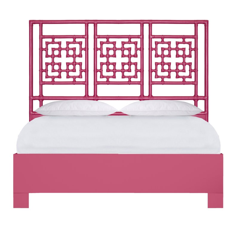 Palm Springs Low Profile Standard Bed, Queen, Hot Pink