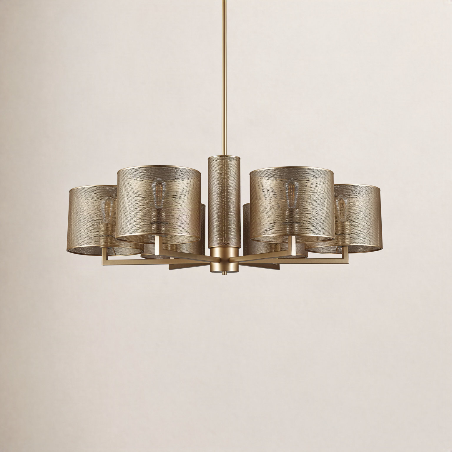 Meliora Iron 6-Light Chandelier, Gold