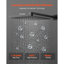 Ensemble de robinet de douche, système de douche de salle de bain Rainfall avec pomme de douche carrée de pluie de 12 pouces et douchette, robinets de baignoire muraux avec valve en laiton et ensemble de garniture, noir mat-117812734