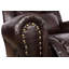 Causeuse de salon inclinable 78 po en cuir végétalien de qualité supérieure avec console centrale et porte-gobelets-1510057665