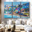 «Vibrant Seaside Town» sur toile-1544530193