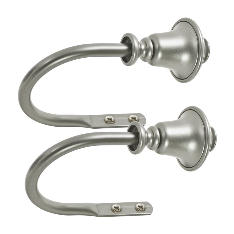 Retenue de rideaux Choute (ensemble de 2), Nickel foncé