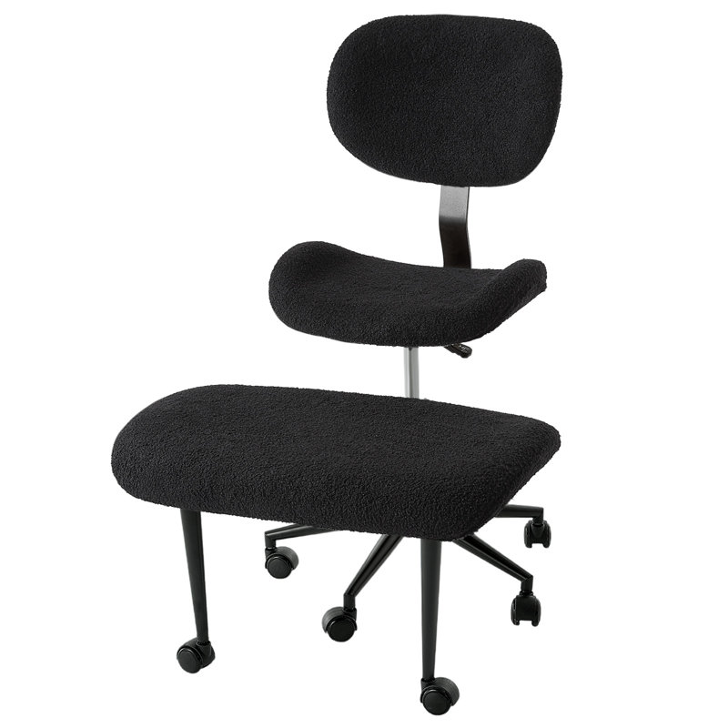 Chaise de bureau Teddy, Noir