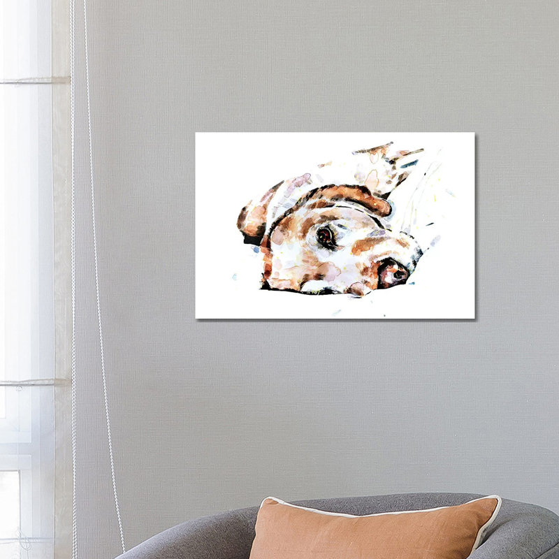 Labrador Relaxation - Painting on Canvas, Wrapped Canvas, 66.04 cm H x 45.72 cm W x 1.91 cm D