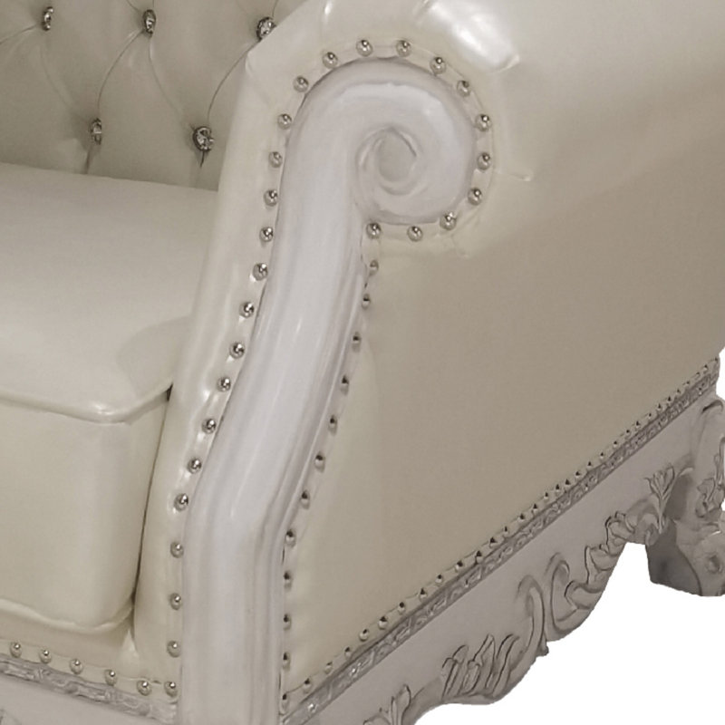Chaise en cuir synthétique Dresde Dresde avec 2 coussins
