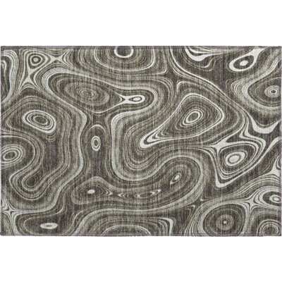 Premium Machine Washable Mayfield AMF2097 Geometric Rug