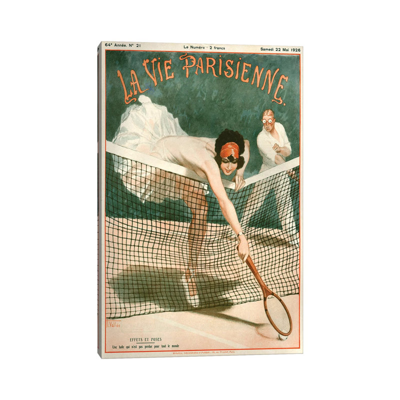 1924 La Vie Parisienne Magazine Cover by Armand Vallee - Wrapped Canvas Print, 101.6cm H x 66.04cm W x 1.91cm D