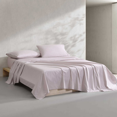 Washed Percale Cotton Sheet Set