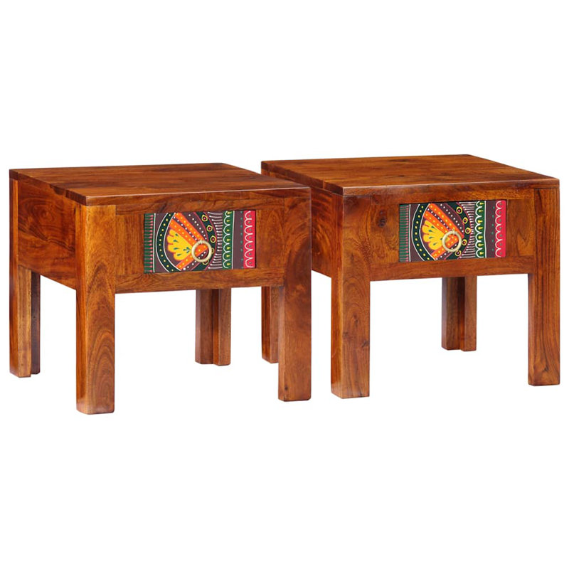 40cm W Solid Wood Bedside Table