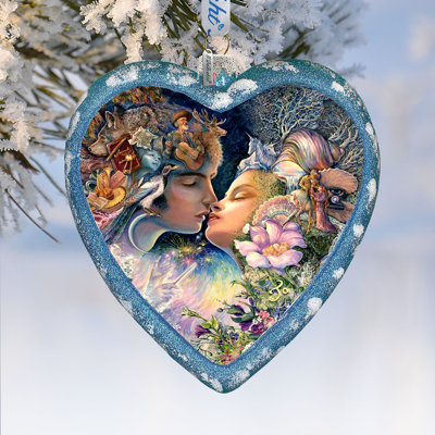 5'' Glass Holiday Shaped Ornament
