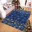 Tapis de Noël rouge 9 x 12 avec motif de flocons de neige - Tapis de couloir et de cuisine antidérapant-1560762698