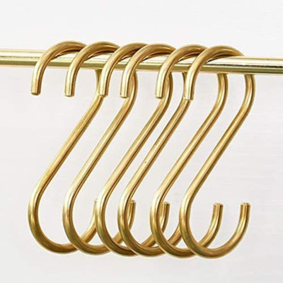 Crochets en forme de S en laiton YANGQIHome (6 pièces)