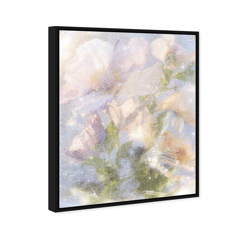 Floral Haze Print by Oliver Gal, 21"H x 25"W, Black Floater Frame
