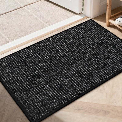 Tapis de porte de qualité supérieure, tapis d'entrée lavable antidérapant, tapis de bienvenue résistant à la saleté et absorbant