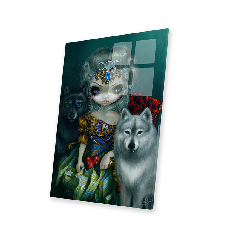Loup Garou La Grande Pretresse sur plastique / acrylique par Jasmine Becket-Griffith, peinture
