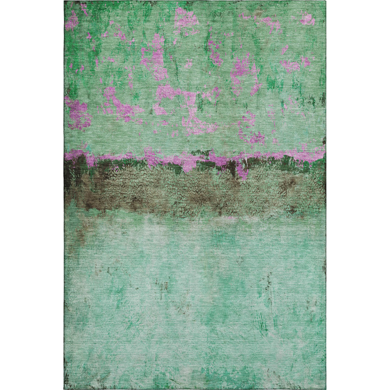 Premium Machine Washable Varroville AMF1716 Abstract Rug, Rectangle 9' x 12'