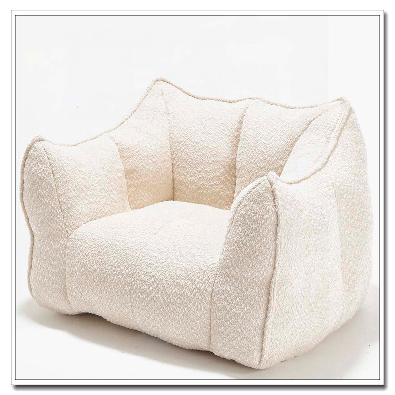 Fauteuil à billes en chenille, Beige