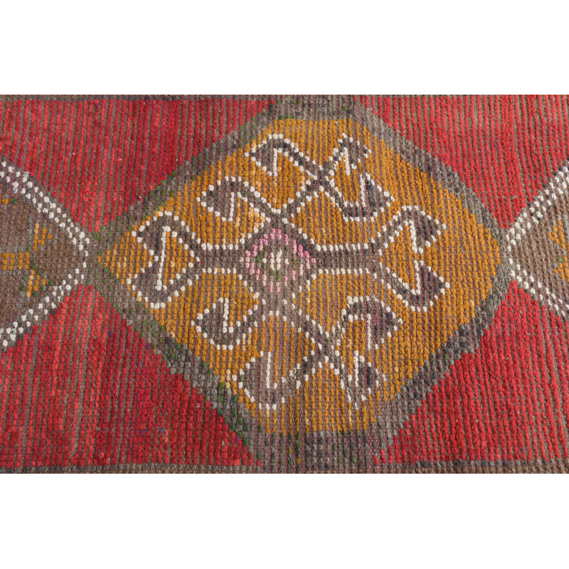 Tapis rouge en laine Bohemian