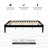 Marialana Contemporary Solid Wood Platform Bed with 13 Support Slats-2014991626-2014991625