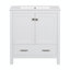 Meuble-lavabo simple 30 po avec comptoir en bois manufacturé Trejon-1599034691