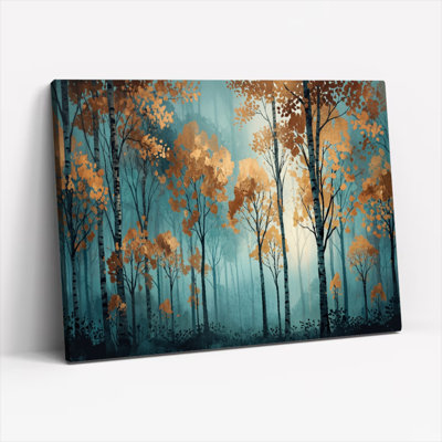 Ensemble de 1 tableau sur toile Forêt d'automne