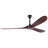 72-Inch Solid Wood Outdoor Ceiling Fan, Three-Blade, Lightless, Walnut Finish, Suitable For Patios, Living Rooms, Bedrooms, And Porches, Includes Remote Control