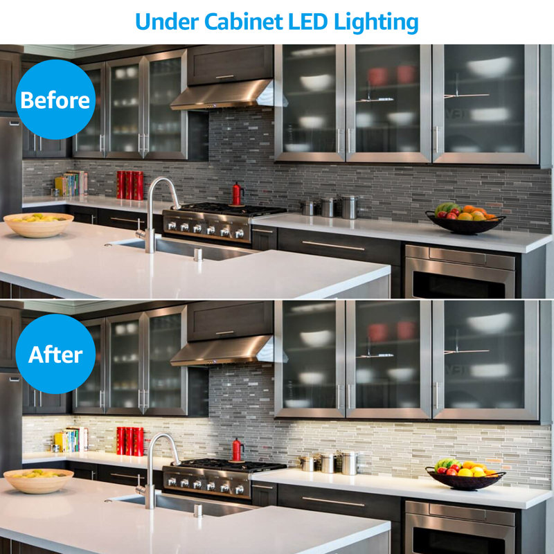 4-Light LED 12" Under Cabinet Light Bar, 4000K