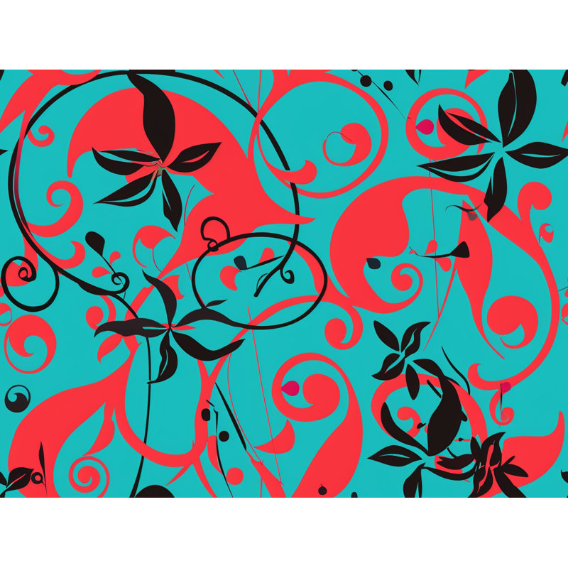 Motif floral pour salle de bain, L 17 po x L 24 po