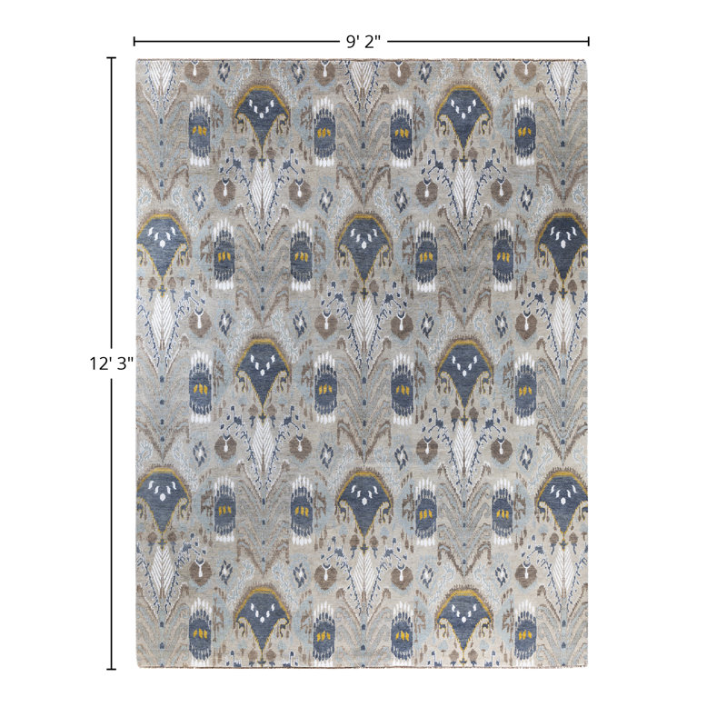 Overdyed One-of-a-Kind 9' 2" X 12' 3" Hand Knotted Area Rug