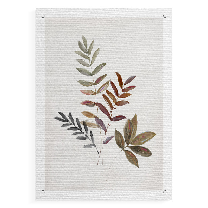 Feuilles d'automne III - Impression sur toile seulement - NON CADRE, H 18 po x l 12 po