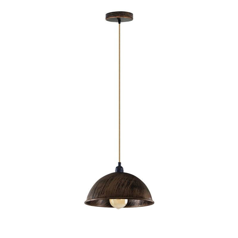 Brittaney 1 - Light Single Pendant, Brushed Copper, Yes