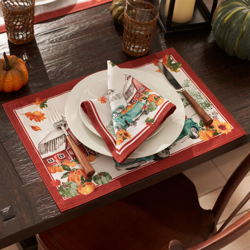 Taylorstown Polyester No Pattern Rectangle Placemat