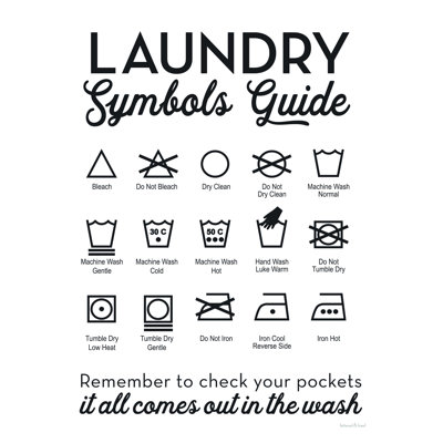 " Laundry Symbols Guide "