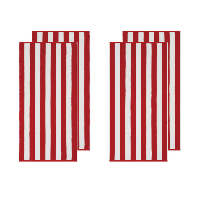 Ensemble de serviettes de plage Oceanfront, Rouge