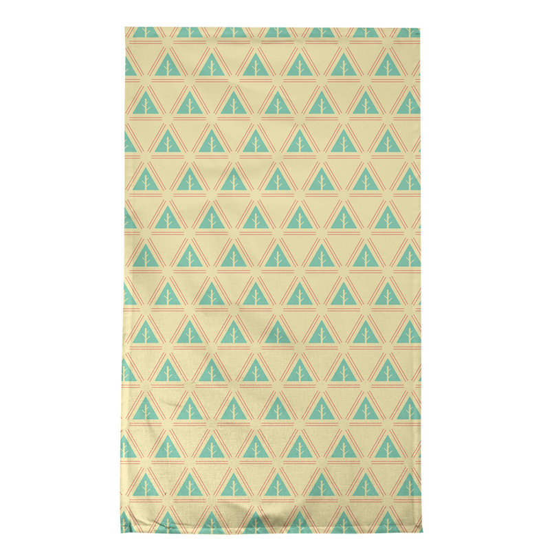 Theo Nath Tea Towel Kitchen Towel, Green/Yellow/Red, Cotton Twill