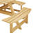 Austinn Wood Outdoor Picnic Table With Umbrella Hole , 70'' in. W 70'' in. D-1510493810