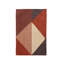 Geometric Flatweave Rectangle 5' x 7' Cotton Area Rug in Red
