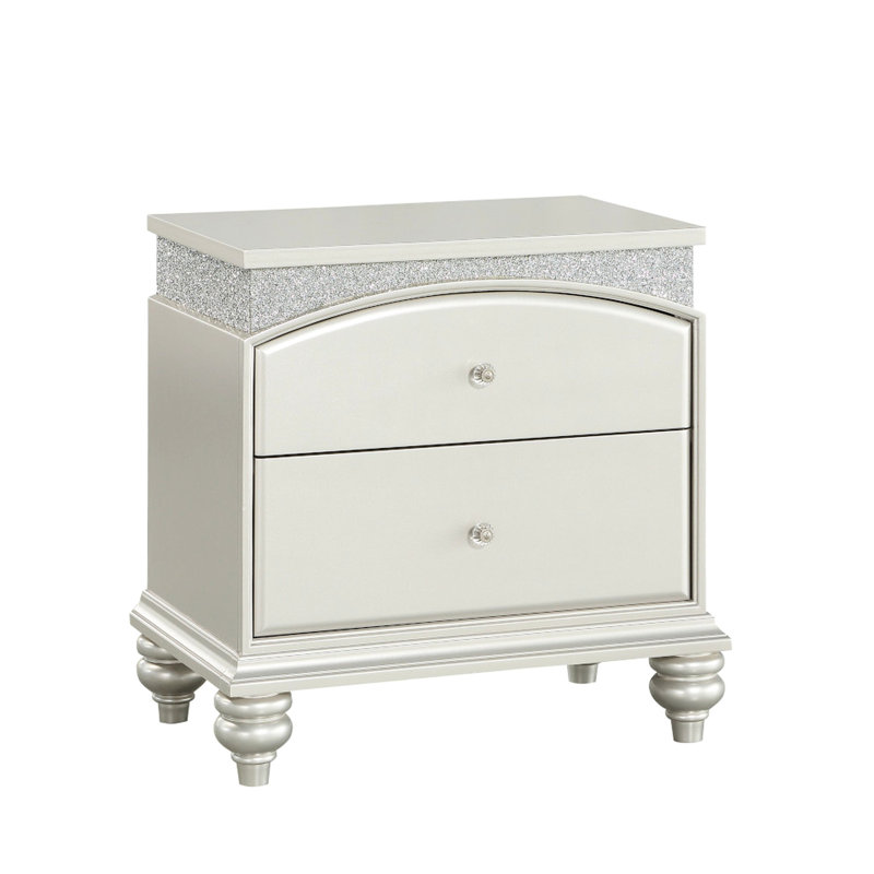 Table de chevet Marvelous Silver-Platinum