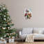 «Santa Claus & Gift», estampe numérique encadrée par Imagine It Images-917363098-917363175