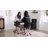 Foldable Oval Iron Writing Desk-1890880854