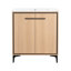 Meuble-lavabo luxueux avec rangement abondant et design tendance