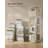 4-Tier Rotating Bookshelf, Bookcase With Bookends For Small Spaces, Corner Shelf, Steel Frame-1909449813