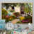 Toile naturelle avec cadre flottant